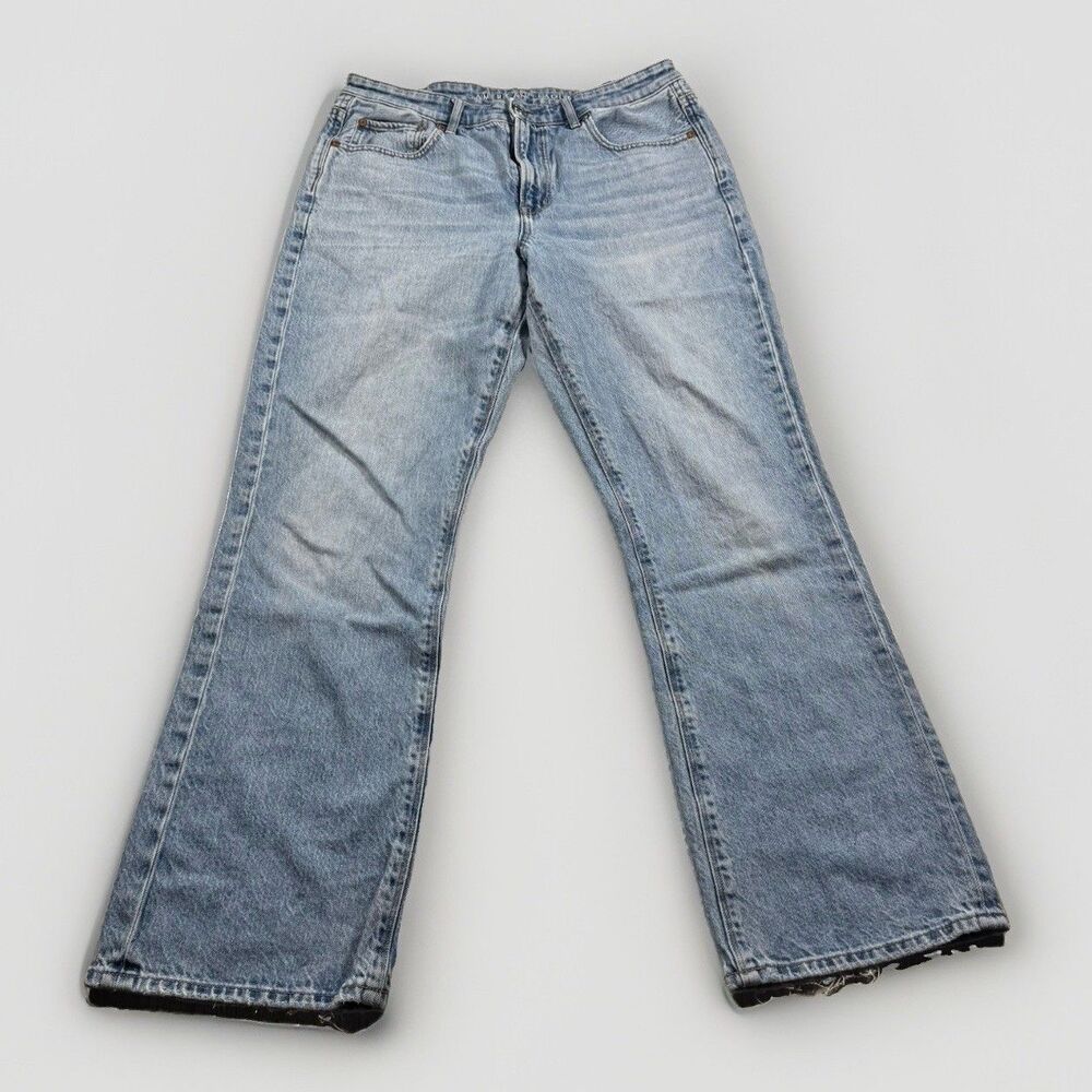 American Eagle 90s Bootcut Jeans Women’s 12 Reg (32x31) Acid Wash Western Rodeo